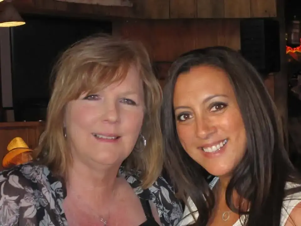 Karen and Andie smiling together