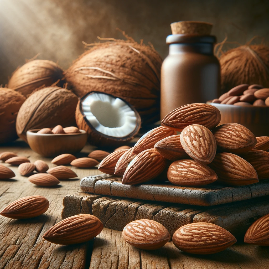 Sweet Almond Oil botanical illustration