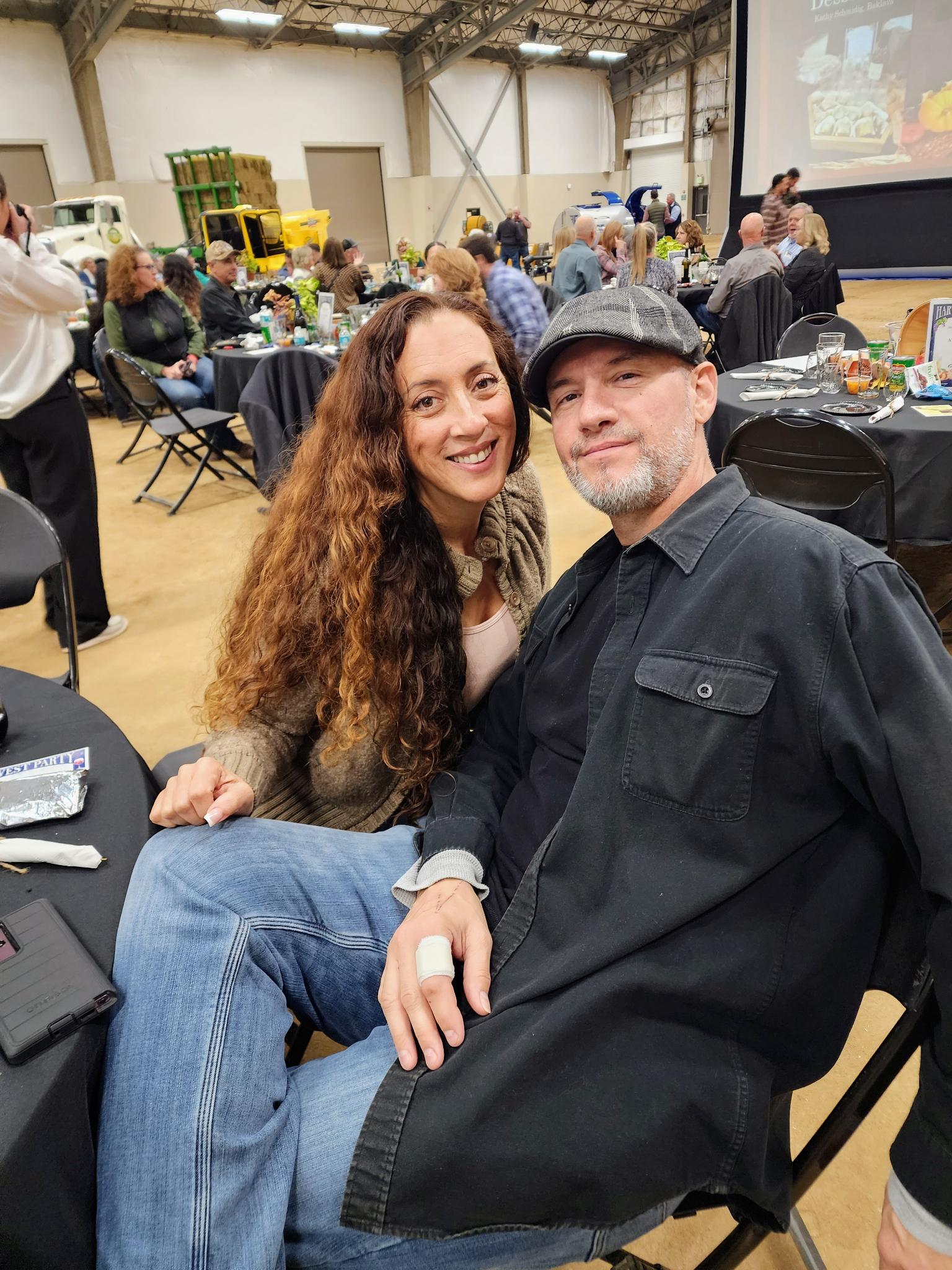 Andie and Greg sitting together